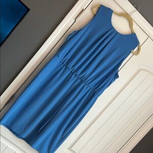 White House Black Market Blue Midi Dress